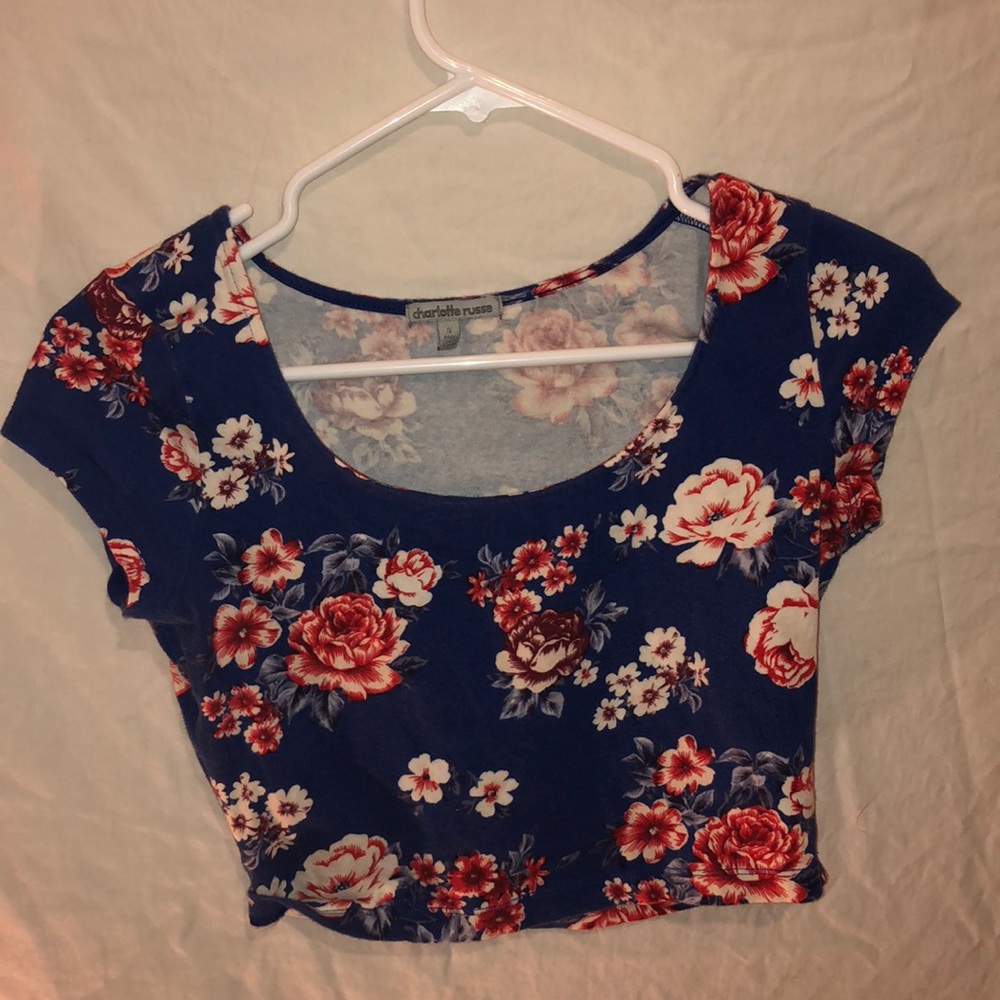 Crop top, Floral print